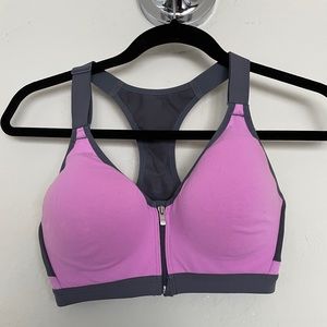 Victoria’s Secret Pink Zip Front Sports Bra 34C